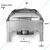 Premium Quality Buffet Food Warmer with Fuel Based and Glass Lid, 6 Liter Capacity
