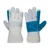 DSY A Grade Split Leather Double Palm Canadian Work Gloves, Heavy Duty, Safety for Construction, Welding, Industrial Use