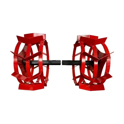 Heavy Duty 18 Inch Cage Wheel with Holder For 5 to 9 HP Diesel Power Tiller