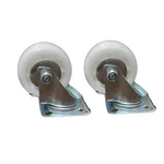 Suwas Trolley 4 x 2 Inch Pack Of 2 PP Caster Wheel With 125 Kg Load Capacity (Swivel Type) | 6 Months Warranty