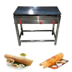 Commercial 3 Burner Dosa Bhatti, Plate Size 24 x 36 inch