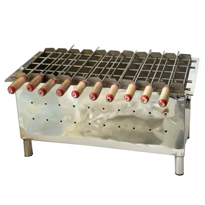 Premium Quality SS Charcoal Barbeque Grill, With 6 Skewers