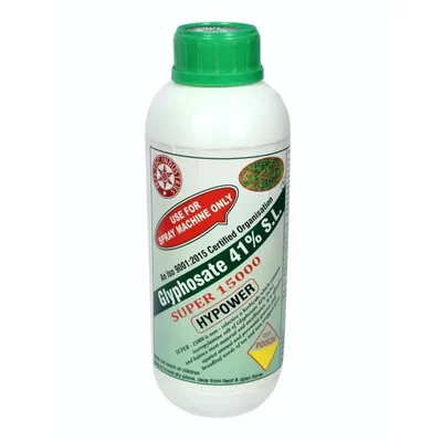 Super 15000 Liquid Glyphosate 41 % Sl used in non-crop areas, open fields, bunds and water channels(Pack-1 pcs)