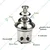 Premium Quality Stainless steel 3 Tier Electric Chocolate fountain , 170W