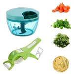 Combo Of Handy Dori Chopper & Vegetable and Fruit Cutter Scissor (Pack of 2)