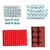 Combo Pack of 4 Bakery Products 26 Plunger Fondant Letter Cutters, 36 Pcs Alpha-numerical Letter Cutters, Silicone Mould 4 and 8
