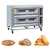 Commercial 15x23 Inch Double Deck Stainless Steel Electric Baking Oven 150Watt, SS Body