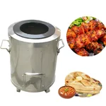 Commercial 30 x 30 x 36 inch Oval Shape SS Charcoal Tandoor