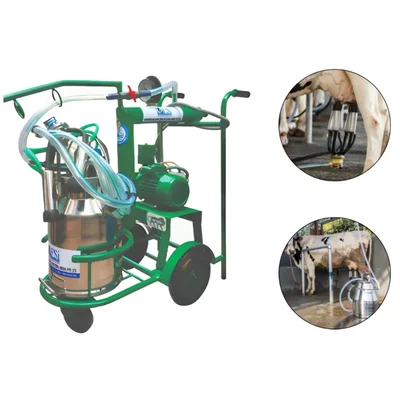 Commercial 1HP Semi Automatic Milking Machine,20 Liters Capacity