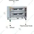 Commercial 15x23 Inch Double Deck Stainless Steel Electric Baking Oven 150Watt, SS Body