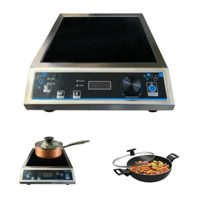 Commercial 3.5 Kw High Power Induction Cooktop with Temperature Controller