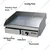 Counter Top Stainless Steel Electric Griddle Plate, 3KW 