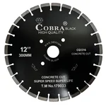 Oxi Power Black Silver Brazed 12-Inch Diamond Concrete Cutting Saw Blade (25.4mm Bore) 1316