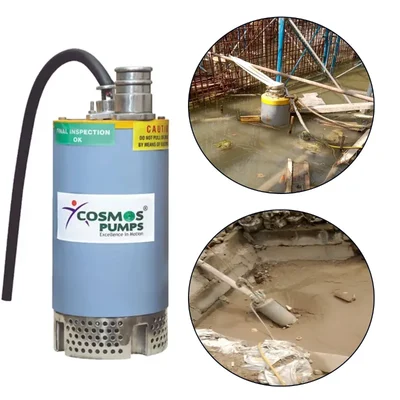 Cosmos (CDW12L SP) 1.5 HP Single Phase Dewatering Sewage Submersible Pump, 25-450 LPM With 1 Year Warranty