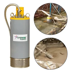 Cosmos (CDW54L) 5 HP Three Phase Dewatering Sewage Submersible Pump, 300-3000 LPM With 1 Year Warranty