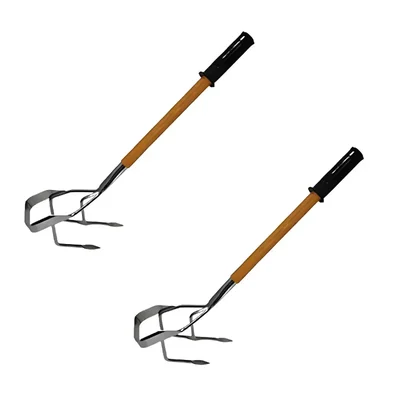 Mahan CW-34, 2 in 1 Multi Star Culti-Weeder with 1 Feet Handle, Hand Weeder/Garden Hoe(Pack Of 2)