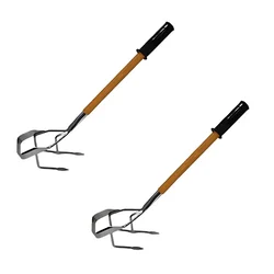 Mahan CW-34, 2 in 1 Multi Star Culti-Weeder with 1 Feet Handle, Hand Weeder/Garden Hoe(Pack Of 2)