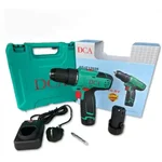 DCA 10 mm Cordless Driver Drill with Accessories, 400-1500 RPM (ADJZ1202E)