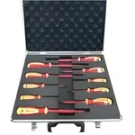 DE NEERS Insulated Steel Screw Driver Set-11 Pcs. (10 Pcs. Screw Drivers and 1 Tool Box)