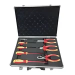 DE NEERS Insulated Tools Set Of 9 Pcs (8 PCS + 1 Aluminum Tool Box) - KIT J