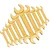 DE NEERS 6x7 to 24x27 mm Non Sparking Double Open Ended Spanner Set (Set No.-12/10mm)_10 Pcs. Per Set