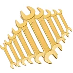 DE NEERS 6x7 to 30x32 mm Non Sparking Double Open Ended Spanner Set (Set No.- 12/100mm)_10 Pcs. Per Set