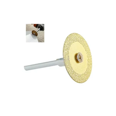 Diamond Cutting Disc Blade 50mm for Electric Drill with Mandrel for Cutting Glass Tile Stone Metal and Ceramics
