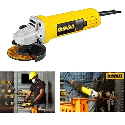 Dewalt 100mm 850W Yellow Plastic Angle Grinder, 11000 RPM (DW801)