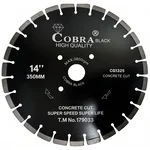 OXI Power COBRA BLACK Diamond Saw Blade 14-Inch 50mm Bore for Heavy-Duty Concrete Cutting 1325