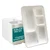 5 Compartment Rectangular Eco-friendly Plates(Pack-50)