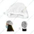 200pcs, White High Quality Disposable Multipurpose Hair Cover Caps