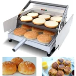 Commercial Double Layer Electric Bun Toaster SS Body 800W