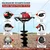 BALWAAN 63 cc 2 Stroke Heavy Duty Petrol Earth Auger with 10 Inch Double Spiral Bit Suitable for Digging Holes, Plantation & Fencing Purpose |BE-63