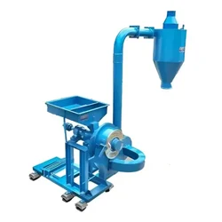 Mill Power Double Stage 20HP Flour Mill/Pulverizer Machine+ Blower, 155Kg/hr Capacity Without Motor