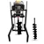 MECSTROKE Heavy Duty 4 Stroke 224 CC Commercial Trolley Earth Auger | Post Hole Digger With 8 & 12 Inch Double Spiral Bit 