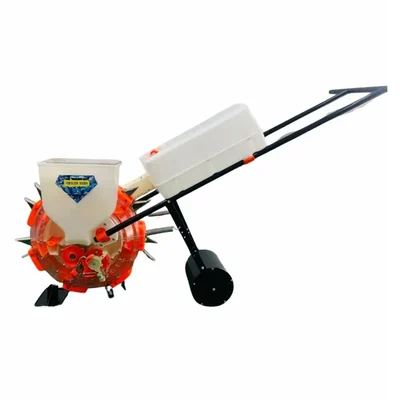 MGC 2-in-1 Manual Seeder & Fertilizer Machine: Dual-Chamber Hand-Push Precision Planter