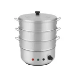 Electric Operated 3 Tier Momo, Rice, Corn Steamer For Commercial Use