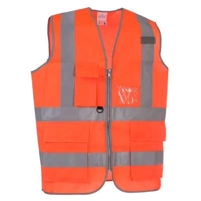 EVION ES-032 High Visibility Orange Reflective Vest(Size-S)
