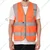 EVION ES-032 High Visibility Orange Reflective Vest(Size-S)