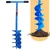 REDBUILD Manual Earth Auger Hole Digger 10-Inch | Professional Post Hole Digger & Soil Digging Tool(Model-Short Blade)