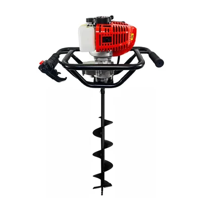 Agrobest 52 cc 2 Stroke Earth Auger/ Post Hole Digger / Drill Machine With 8 Inch Bit