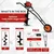 Balwaan BE-63T, 63cc 2-Stroke Trolley Type Earth Auger Machine with 8 & 12 inch Drill Bit | Hole Digger with Double Gear Box