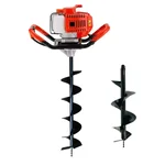 Gramstrong 52-cc 2-stroke Earth Auger / Post hole digger Engine with 6 & 10 inch Drill Bit 