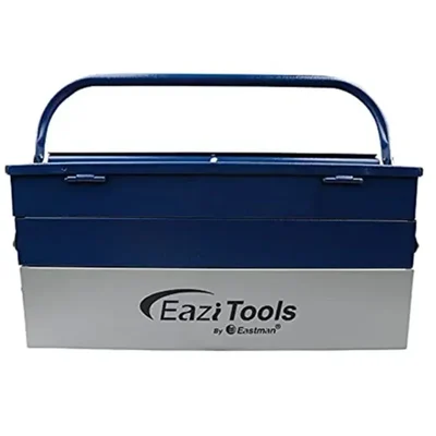 Eastman Canti Lever Type 5 Compartments Plastic and Steel Tool Box with Eazi Tools Branding (E-2265)