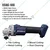 JRS Drive 100 mm 800 W Cordless Angle Grinder with Accessories, 9000 RPM (ECAG-100)