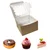 Eco-friendly Kraft Material Double Pastry Box (Pack of 5)