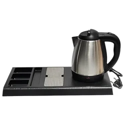 Premium Quality 1.2 Litre Electric Kettle and Tray With Straw and Sachet Holder