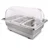Electric SS Chaffing Dish Containing 3 Units of 1/3 GN Pans with PC Roll Top Lid