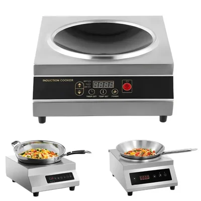 Commercial 5 Kw Electric High Power Induction Wok Cooktop