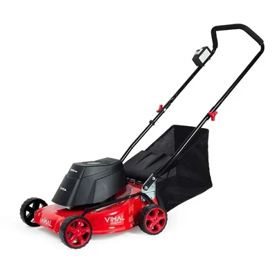 Vimal 1600W 2.1HP Electric Lawn Mower (VI.16.EL) | 16-Inch Blade with 9-Level Height Adjustment Grass Cutter